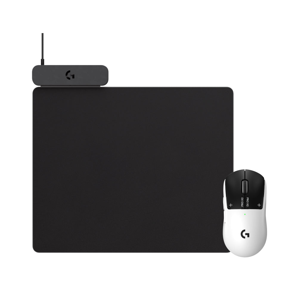 【即充組合】POWERPLAY 2 充電鼠墊 + PRO X2 SUPERSTRIKE 無線遊戲滑鼠