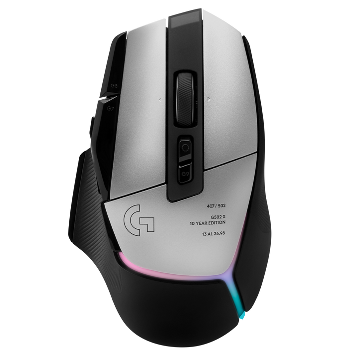 【11/30 20:00 公益競拍】Logitech G G502 X PLUS十周年鋁合金紀念版 - 編號407th