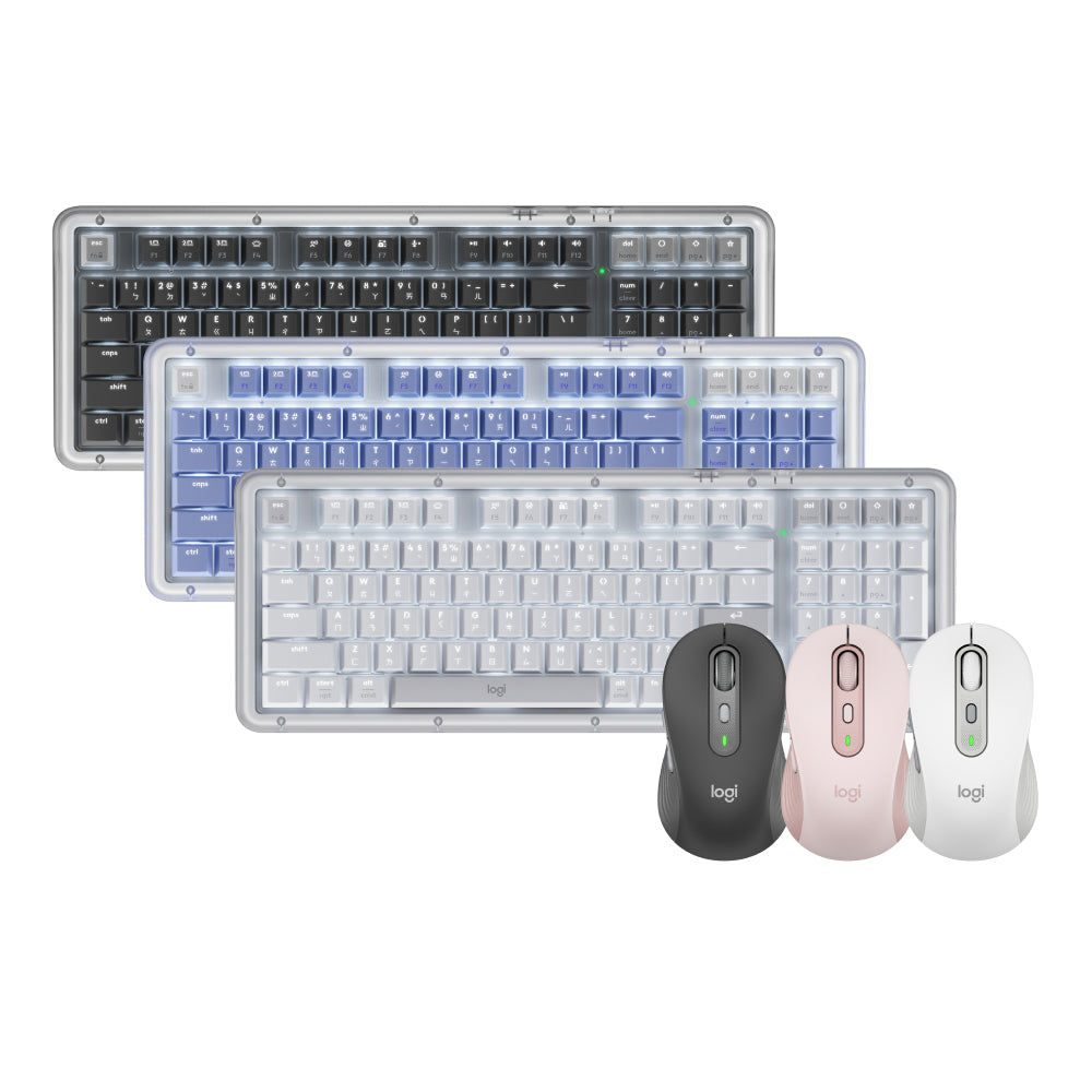 Logitech K98M 機械式無線鍵盤+M750 多工靜音無線滑鼠