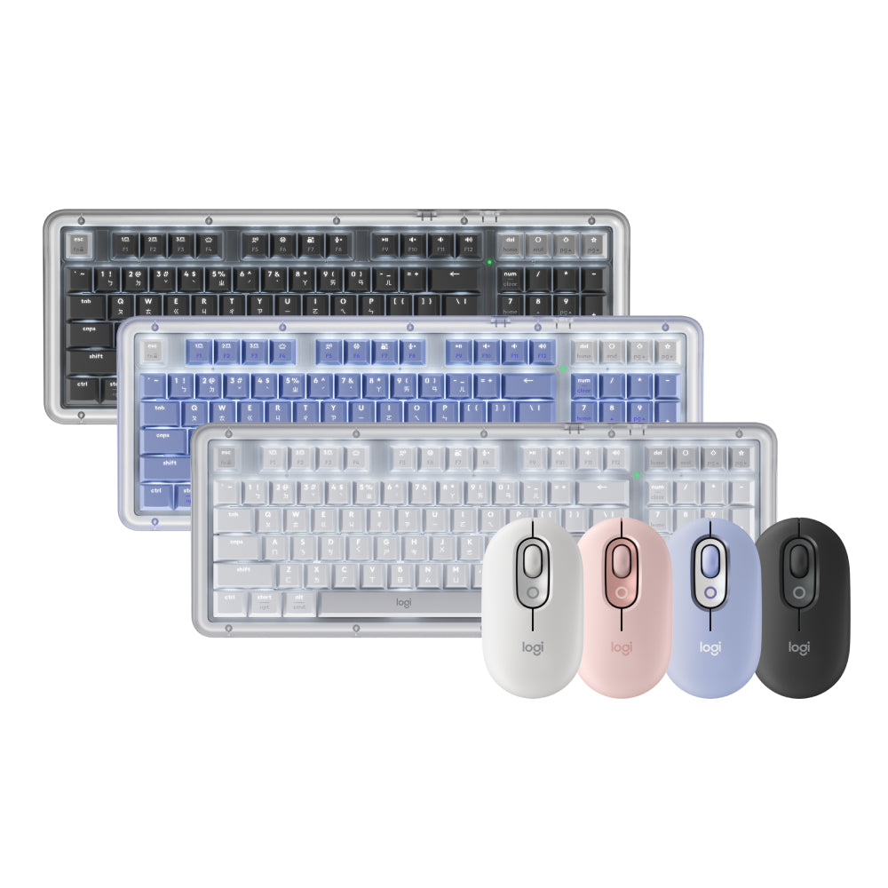Logitech K98M 機械式無線鍵盤+POP MOUSE 無線藍牙滑鼠