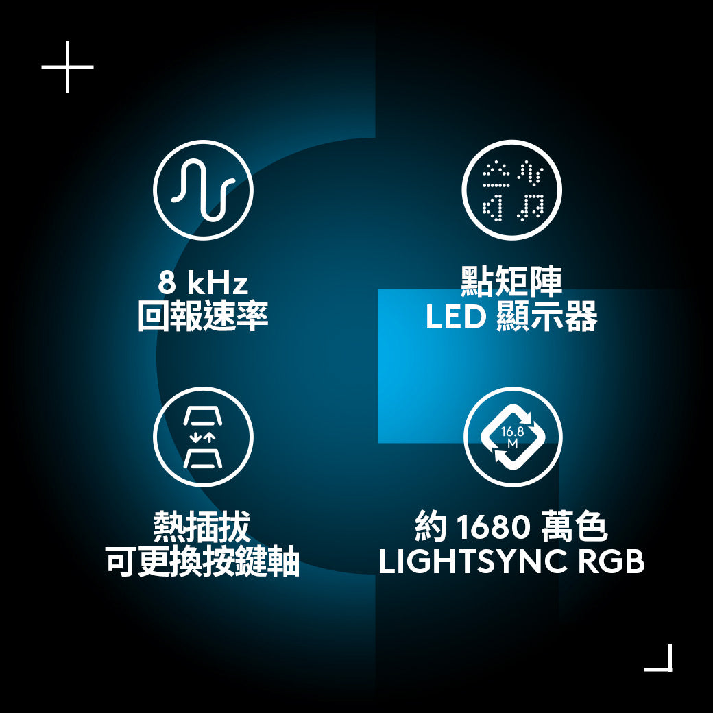 Logitech G G316 X 98 8k 有線機械電競鍵盤