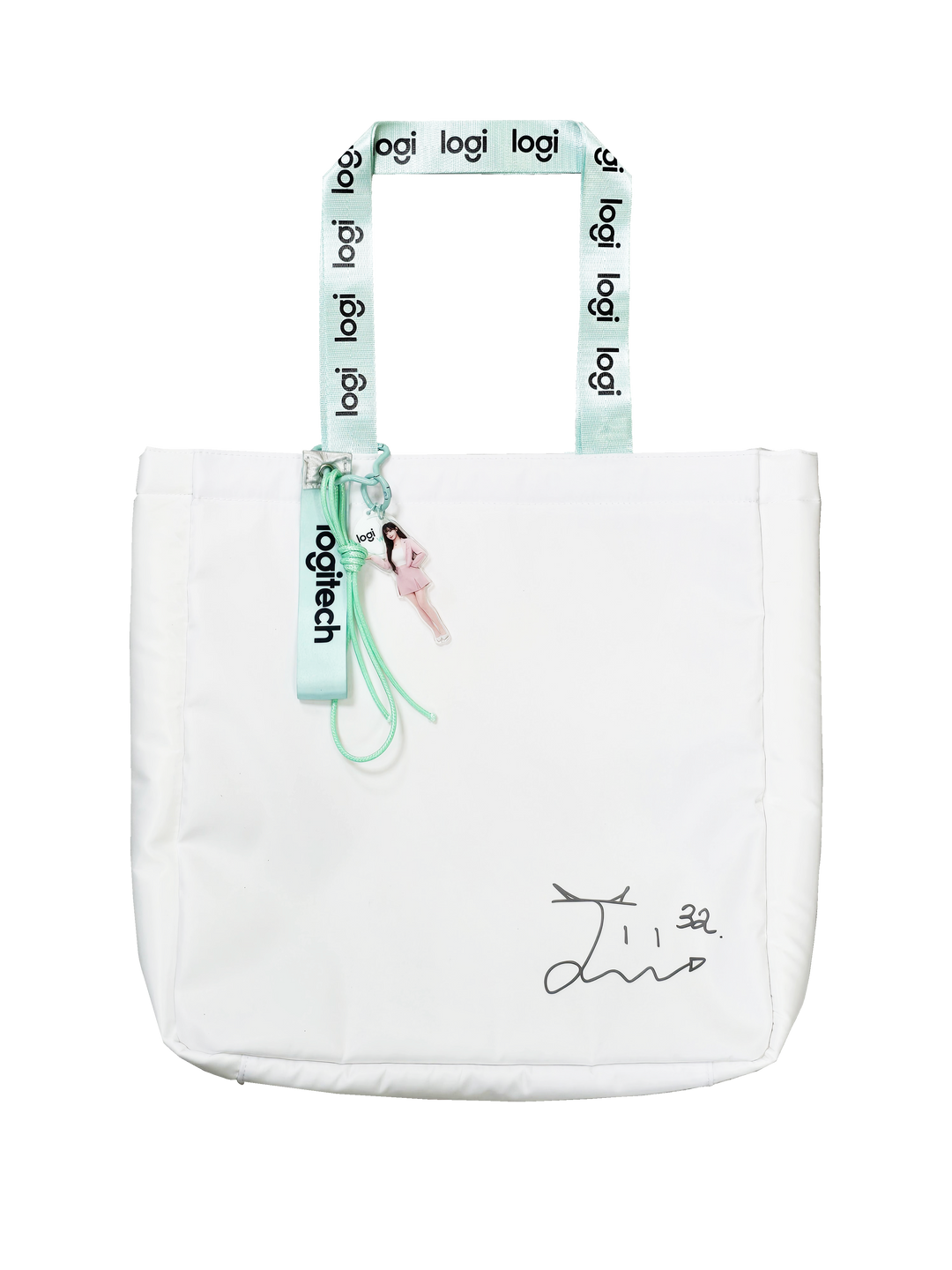 » 贈品 - Logitech FT.李珠珢吊飾提袋-白色 (100% off)