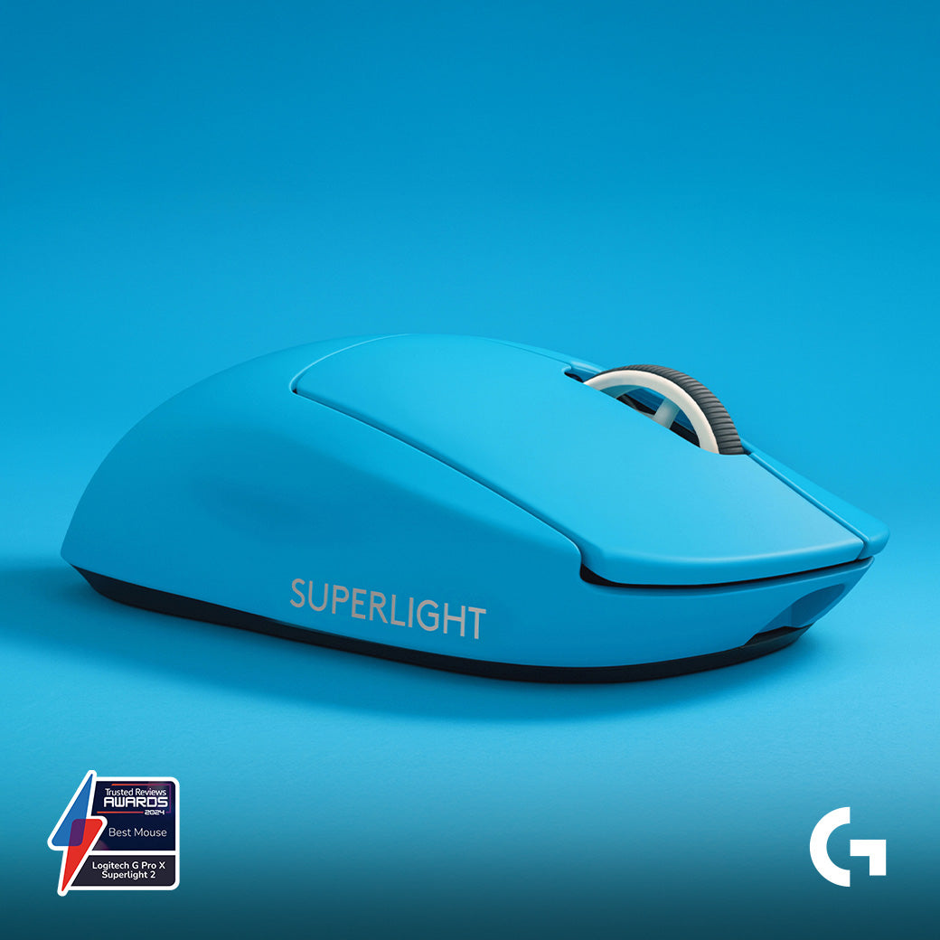 Logitech G Pro X SUPERLIGHT 2 無線輕量化遊戲滑鼠 - 電光藍
