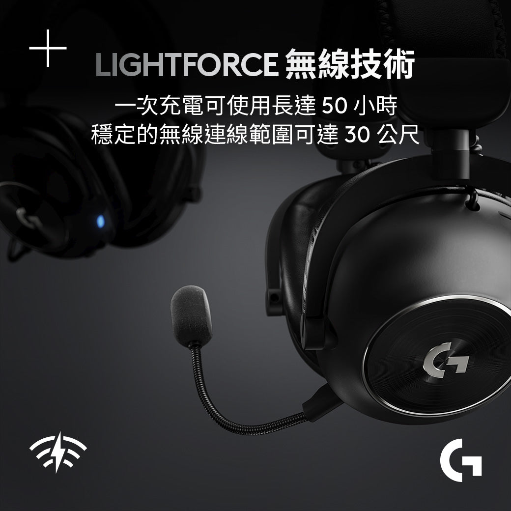 Logitech G PRO X 2 LIGHTSPEED 無線電競耳機麥克風