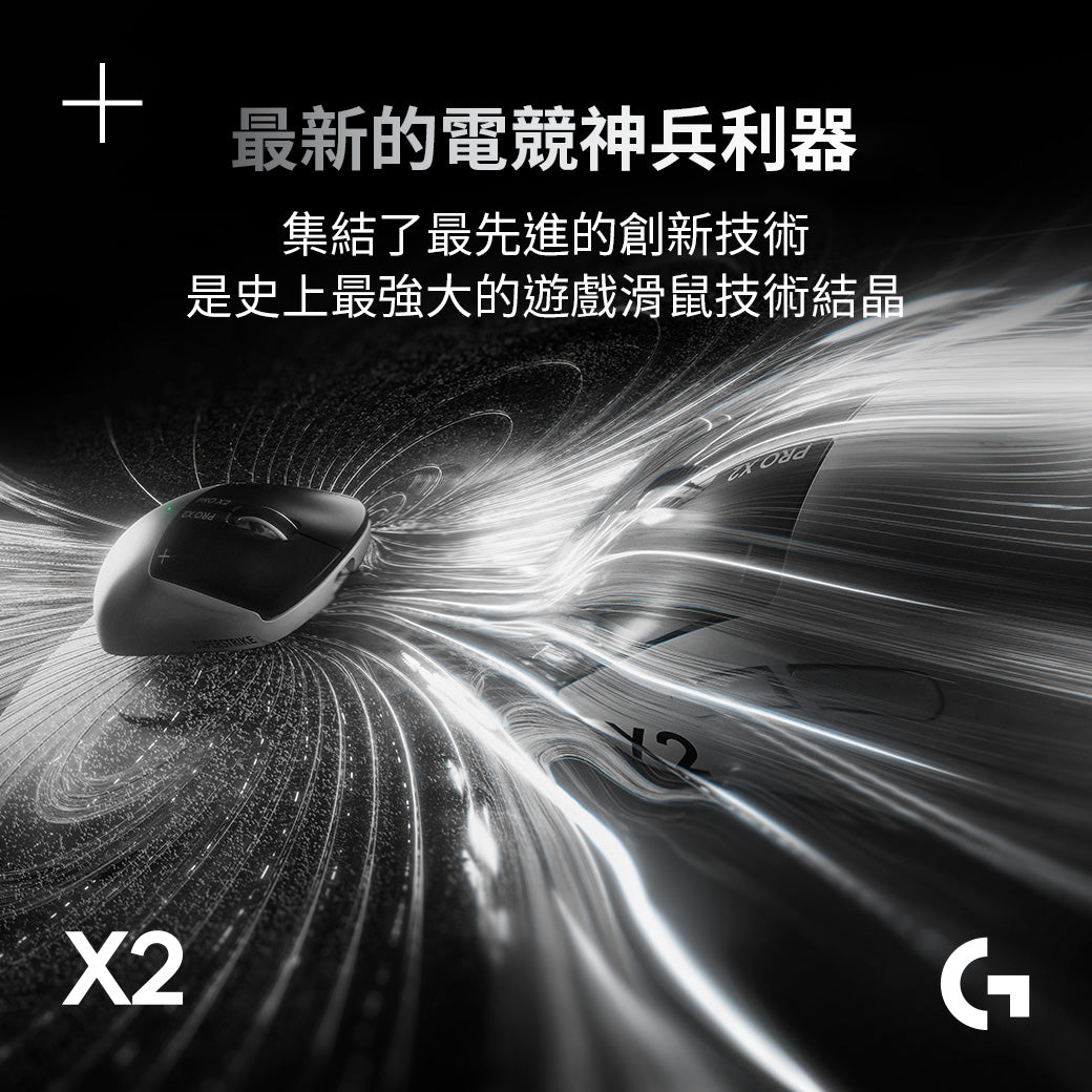 【新春新客最高折300】Logitech G PRO X2 SUPERSTRIKE 無線類比遊戲滑鼠