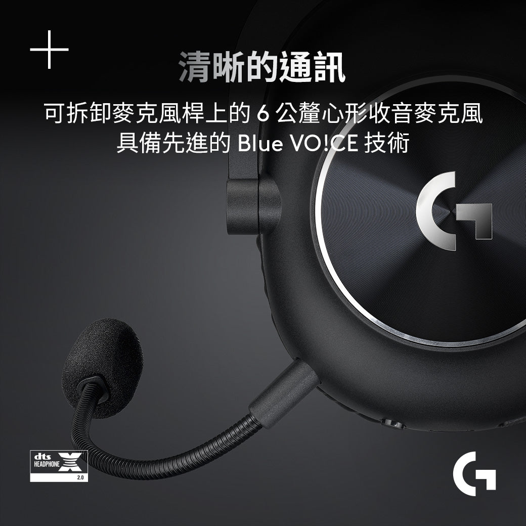 Logitech G PRO X 2 LIGHTSPEED 無線電競耳機麥克風