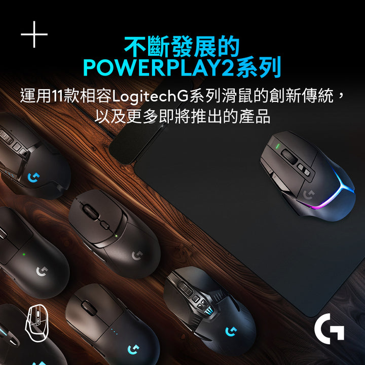 Logitech G POWERPLAY 2 無線充電鼠墊