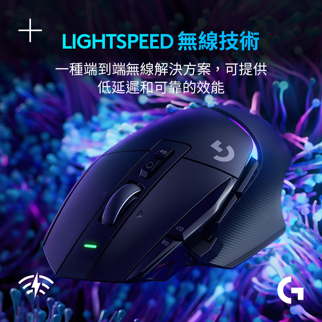 Logitech G G502 X LIGHTSPEED 高效能無線電競滑鼠