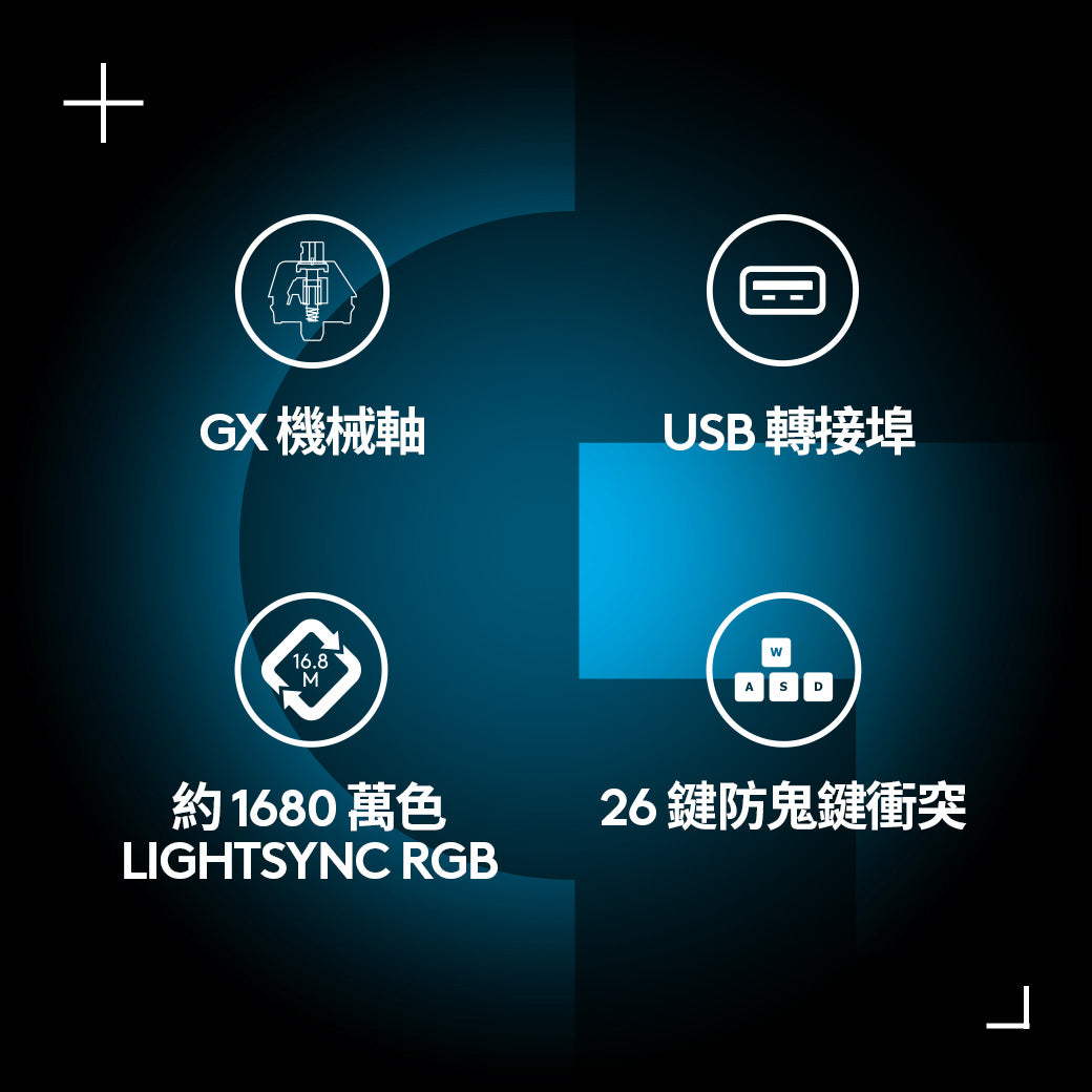 Logitech G G512 RGB機械式電競鍵盤