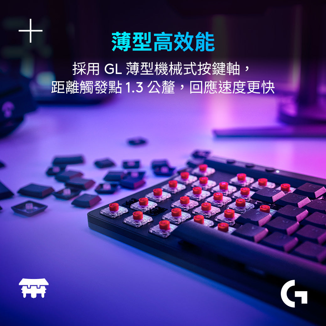 Logitech G G515 LIGHTSPEED TKL 輕薄無線機械式電競鍵盤 – 羅技 Logi 網路旗艦店