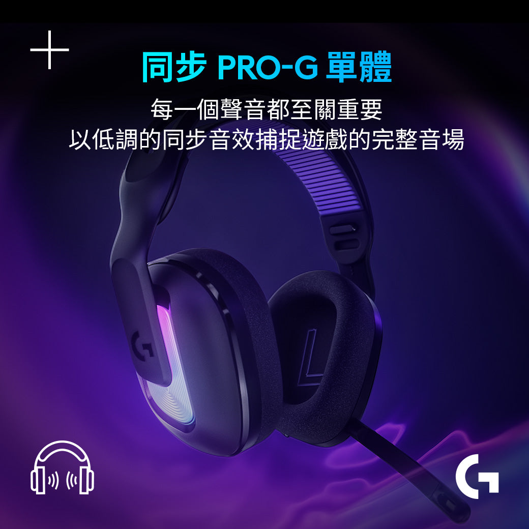 【新春新客最高折300】Logitech G G522 LIGHTSPEED 三模無線遊戲耳機