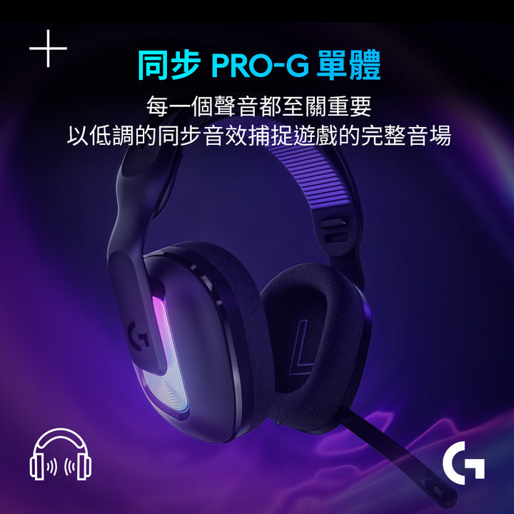 【新春新客最高折300】Logitech G G522 LIGHTSPEED 三模無線遊戲耳機