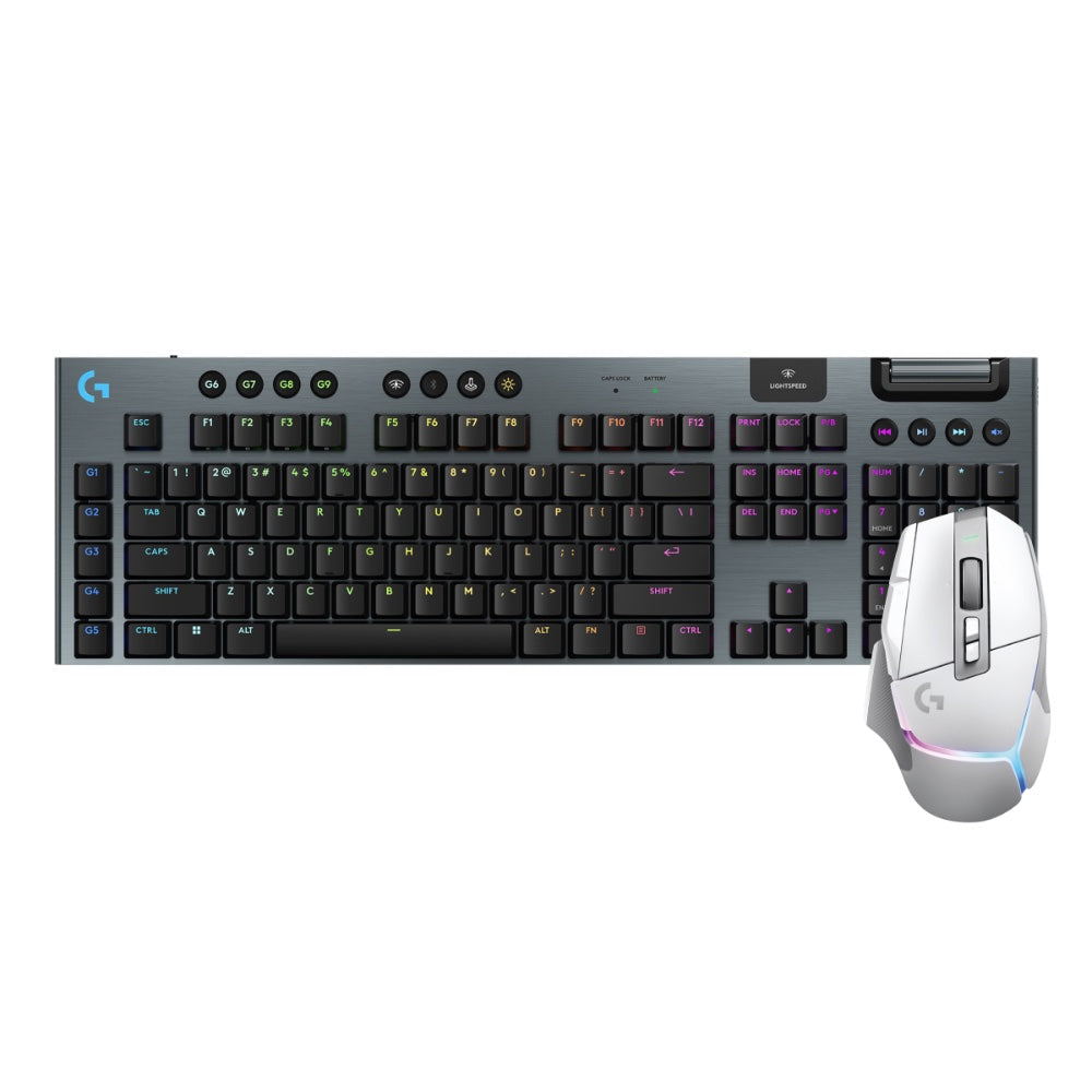 【推薦組合】G502 X Plus炫光高效能無線電競滑鼠+ G915 X無線機械式電競鍵盤
