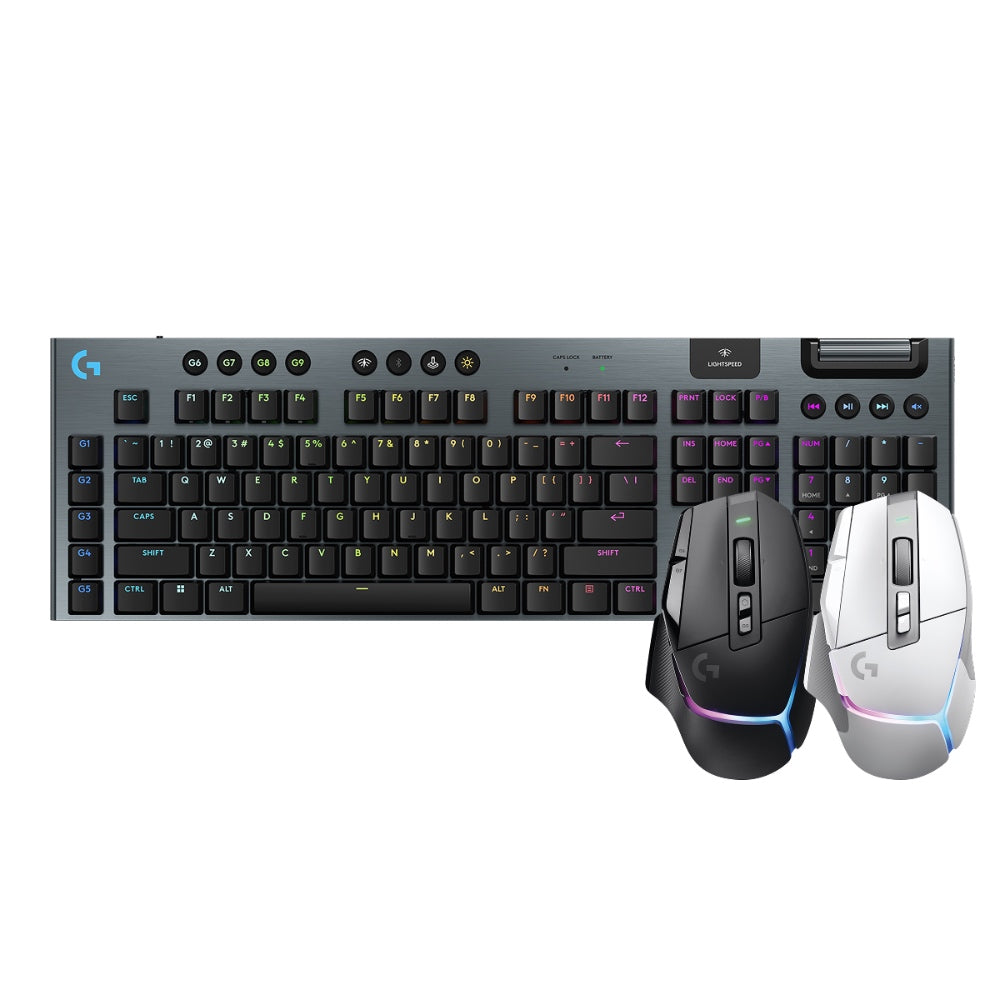 【推薦組合】G502 X Plus炫光高效能無線電競滑鼠+ G915 X無線機械式電競鍵盤