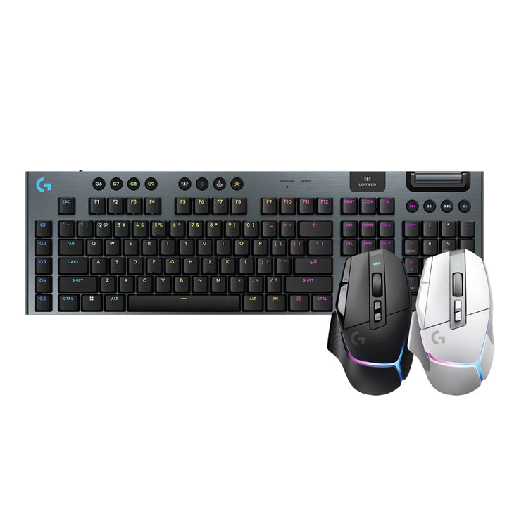 【推薦組合】G502 X Plus炫光高效能無線電競滑鼠+ G915 X無線機械式電競鍵盤