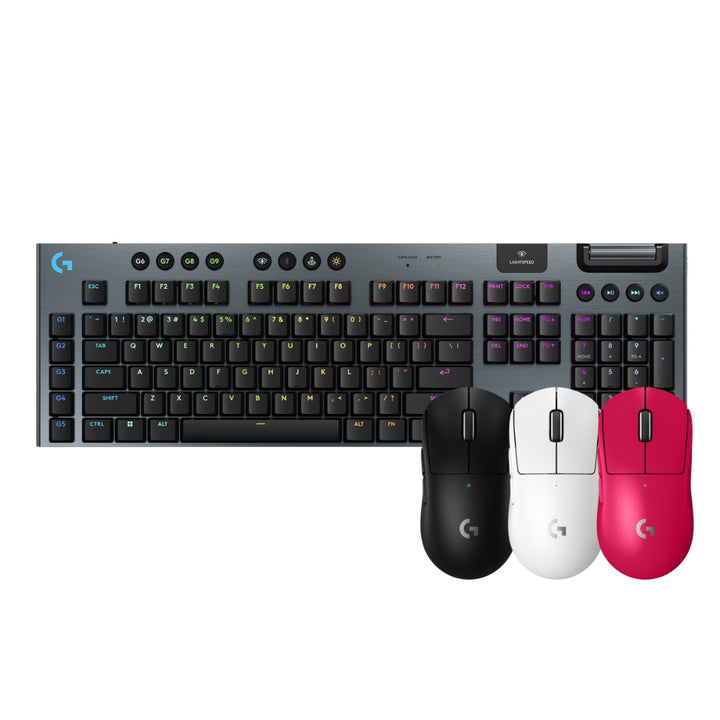 【推薦組合】SUPERLIGHT2 無線輕量化遊戲滑鼠 + G915 X 無線機械式電競鍵盤