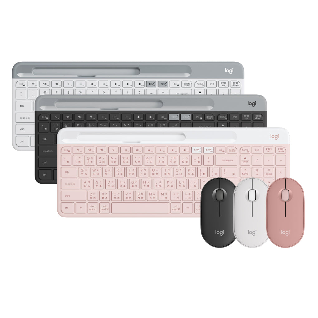 【雙11新會員最高折350】Logitech K580 藍牙鍵盤+Pebble M350S 無線滑鼠 (自由配)