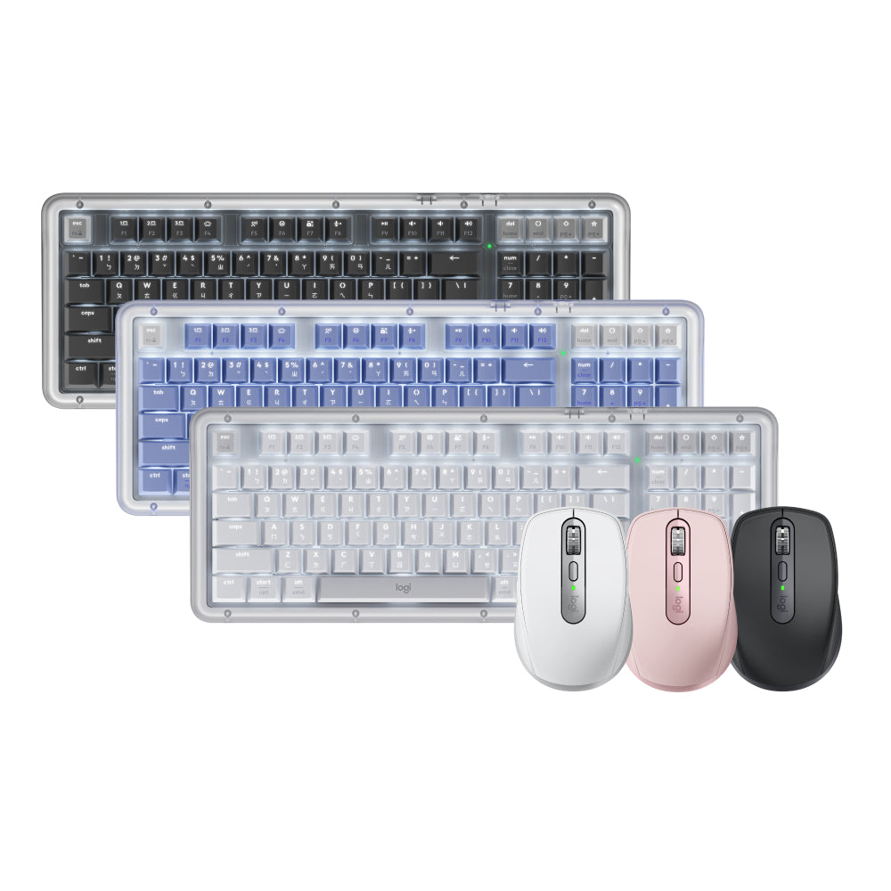 Logitech K98M 機械式無線鍵盤+MX Anywhere 3S 無線行動滑鼠