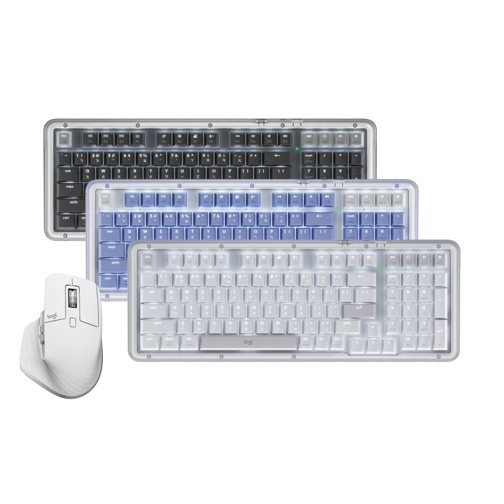 Logitech K98M 機械式無線鍵盤+MX Master 3s 無線智能滑鼠 - Mac專用