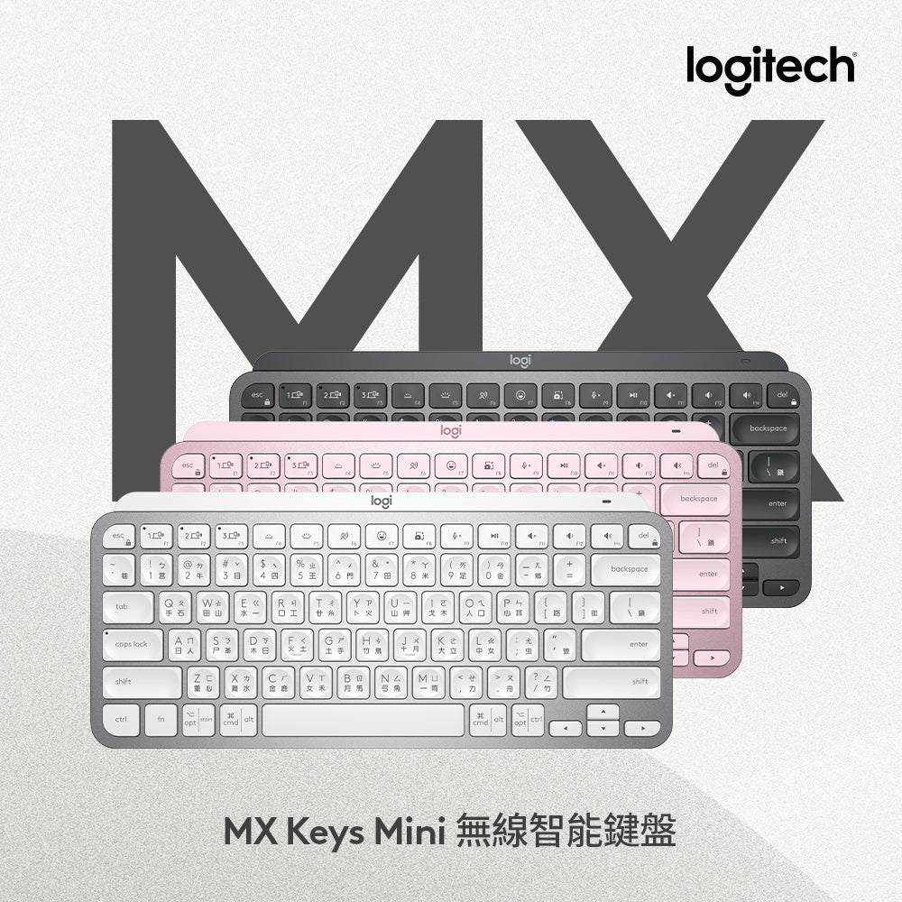 【新春新客最高折300】Logitech MX Keys Mini 無線智能鍵盤