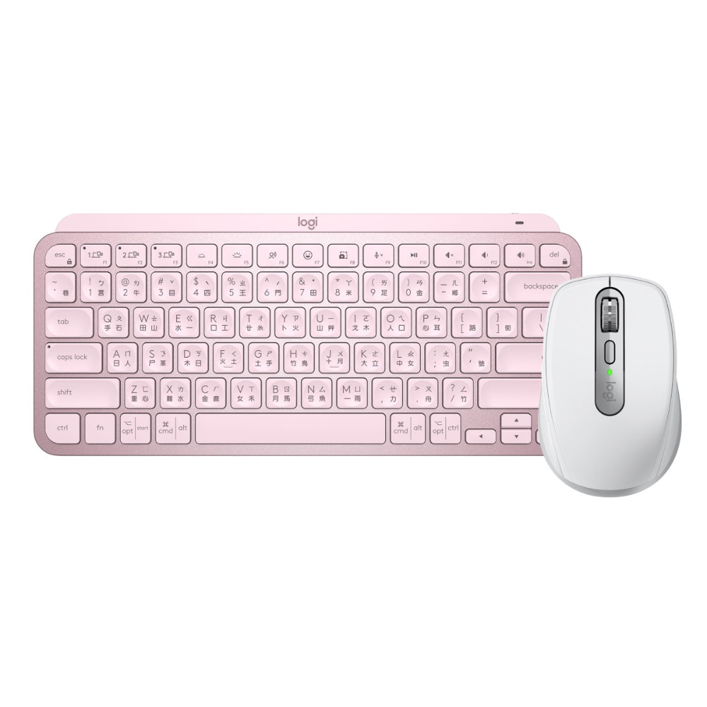 【推薦組合】MX Anywhere 3S 無線行動滑鼠+MX KEYS Mini 無線智能鍵盤