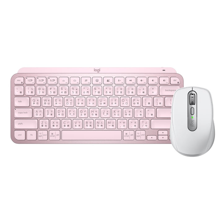 【推薦組合】MX Anywhere 3S 無線行動滑鼠+MX KEYS Mini 無線智能鍵盤