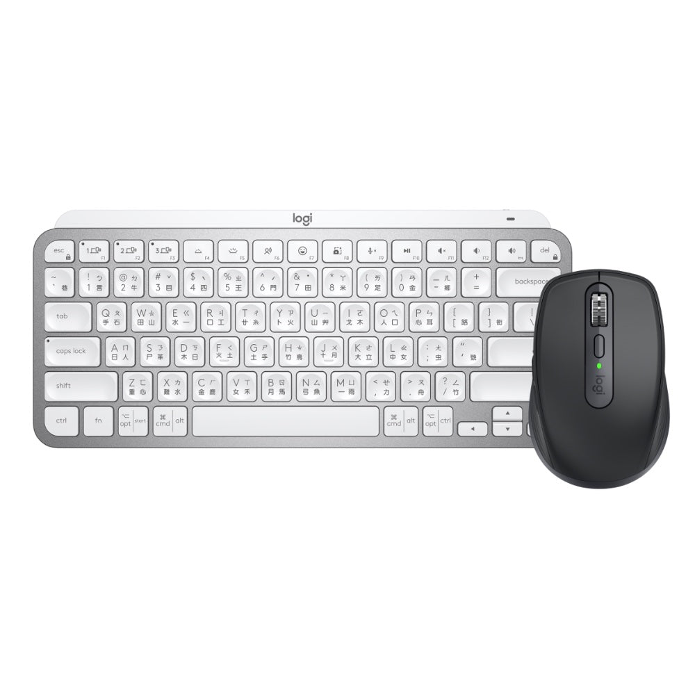 【推薦組合】MX Anywhere 3S 無線行動滑鼠+MX KEYS Mini 無線智能鍵盤