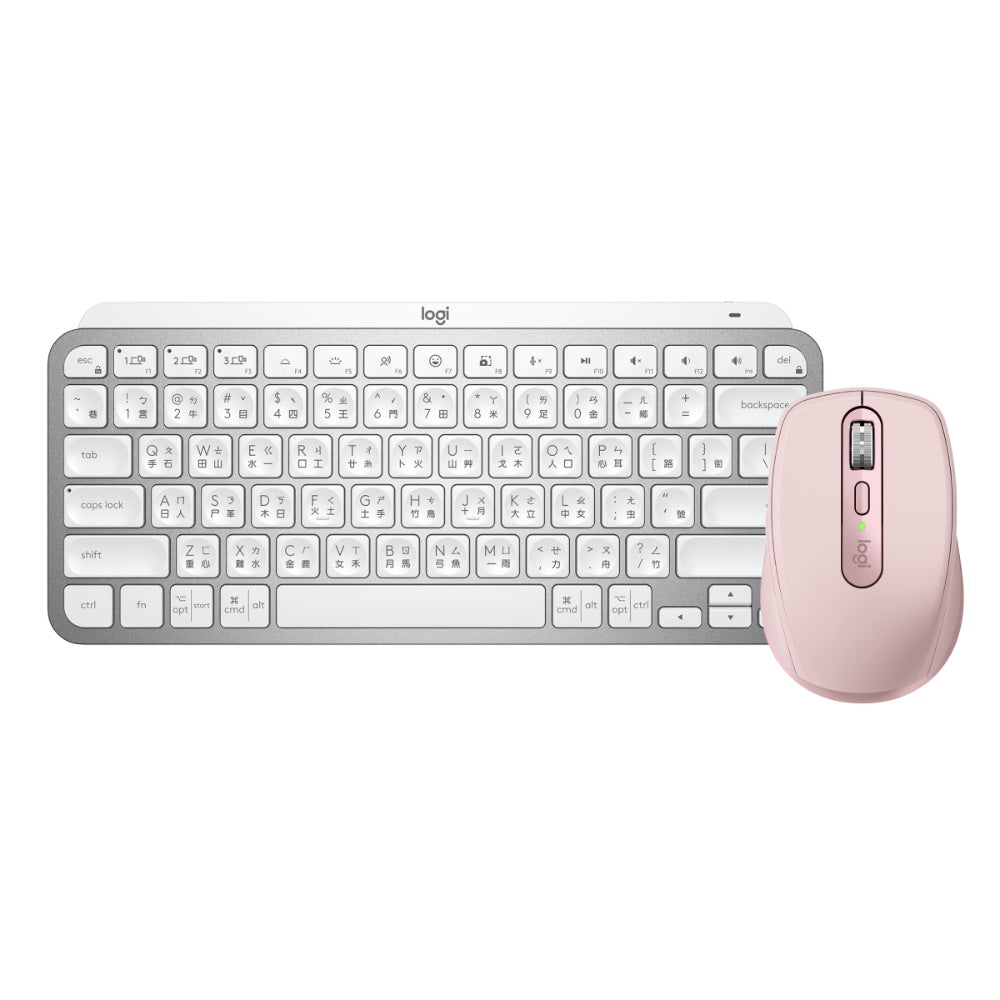 【推薦組合】MX Anywhere 3S 無線行動滑鼠+MX KEYS Mini 無線智能鍵盤