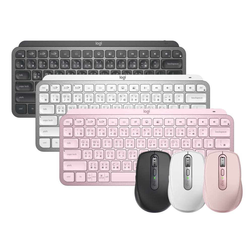 推薦組合】MX Anywhere 3S 無線行動滑鼠+MX KEYS Mini 無線智能鍵盤