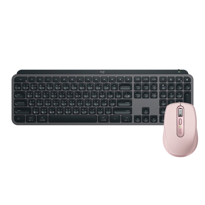 【推薦組合】MX Anywhere 3S 無線行動滑鼠+MX KEYS 無線智能鍵盤
