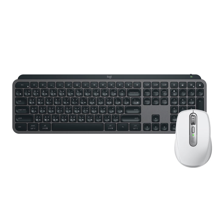 【推薦組合】MX Anywhere 3S 無線行動滑鼠+MX KEYS 無線智能鍵盤