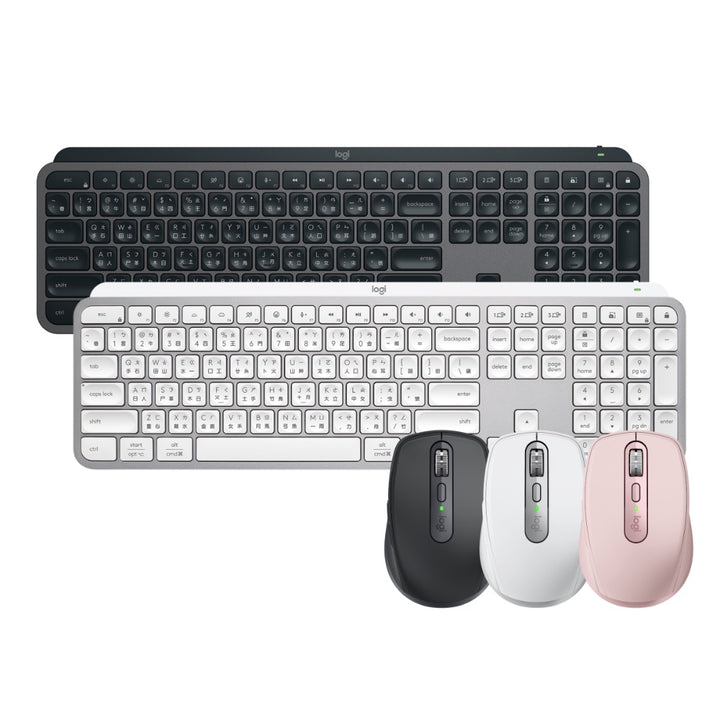 【推薦組合】MX Anywhere 3S 無線行動滑鼠+MX KEYS 無線智能鍵盤