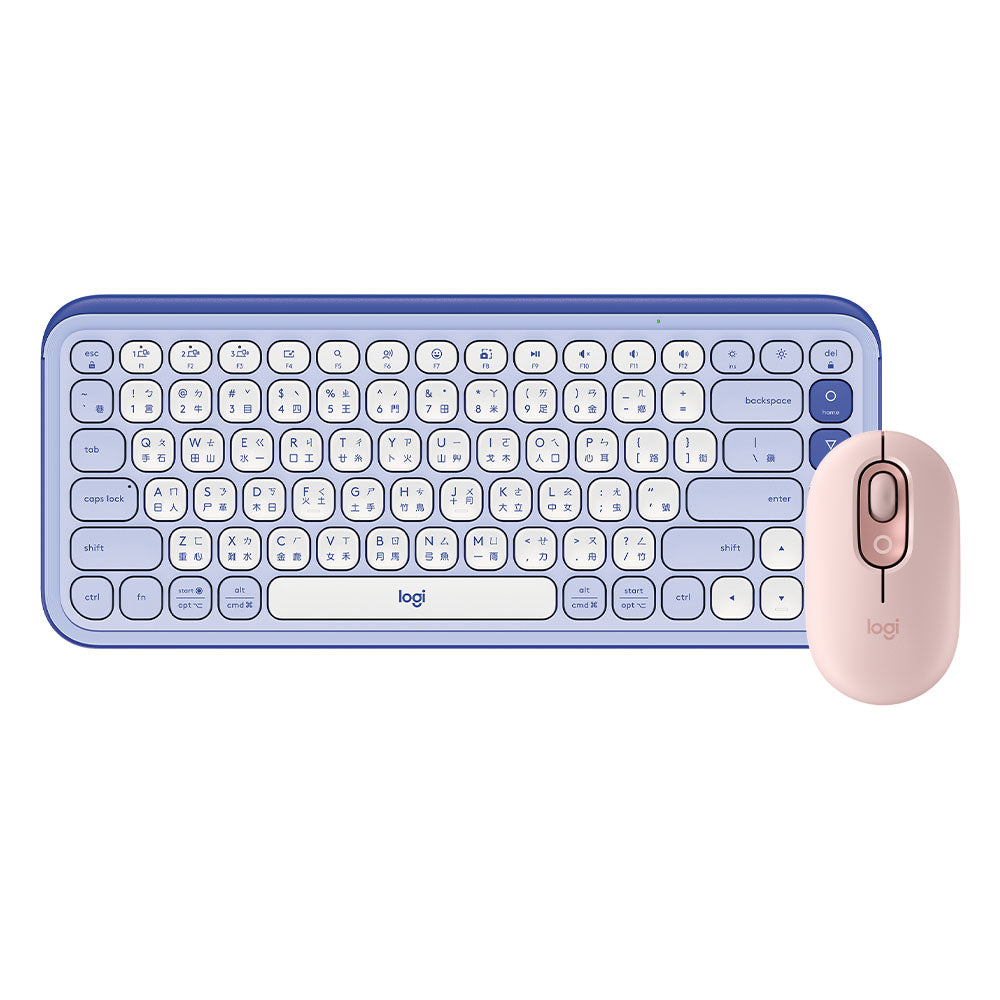 Logitech POP ICON KEYS 無線藍牙鍵盤 + POP MOUSE 無線藍牙滑鼠 (自由配)