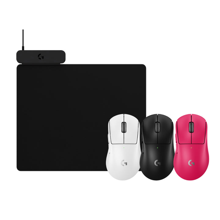 【推薦組合】POWERPLAY 2 無線充電鼠墊+SUPERLIGHT 2 DEX 無線輕量化遊戲滑鼠