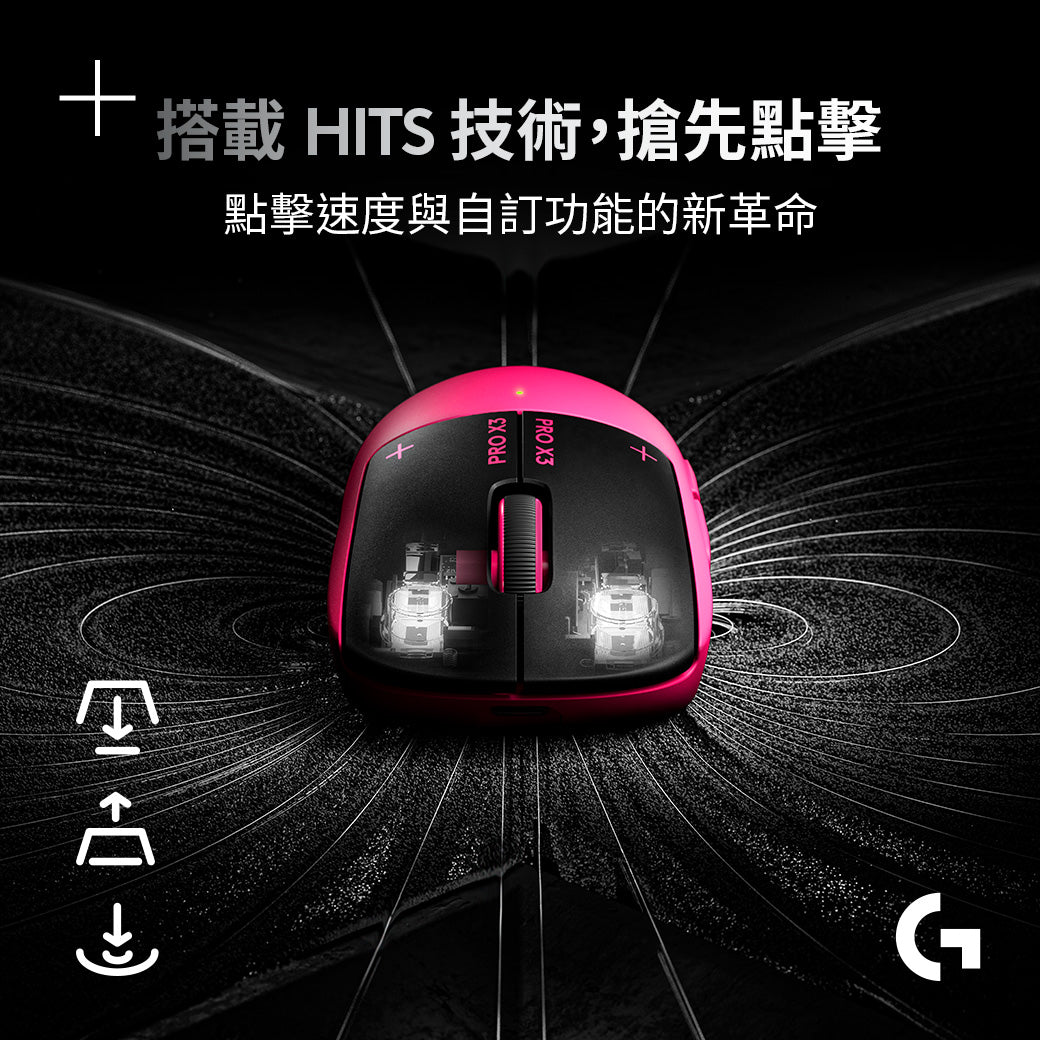 Logitech G PRO X3 SUPERSTRIKE 無線類比遊戲滑鼠
