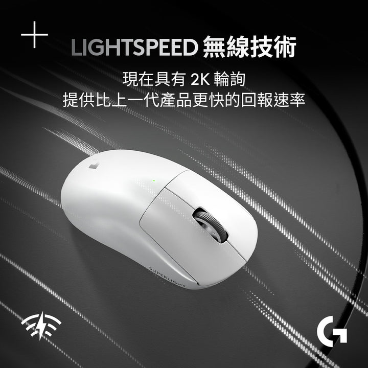 【新春新客最高折300】Logitech G Pro X SUPERLIGHT 2 無線輕量化遊戲滑鼠