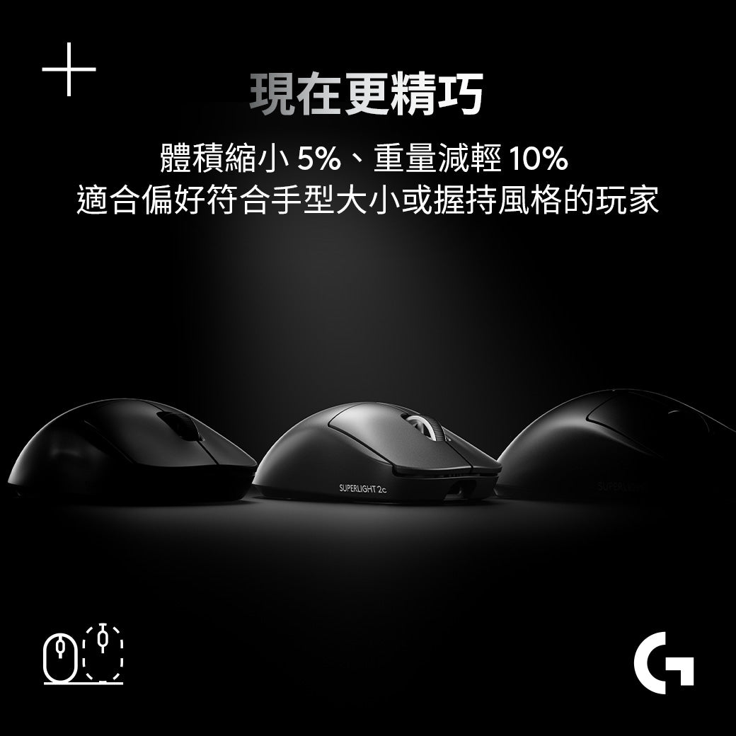 Logitech G PRO X SUPERLIGHT 2c SE 無線輕量化電競滑鼠