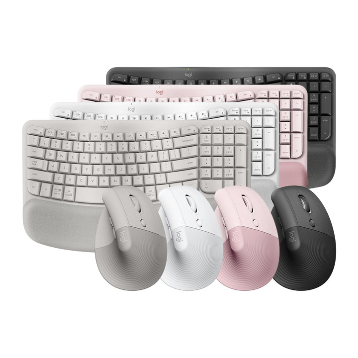 【推薦組合】Wave Keys 人體工學鍵盤+LIFT 人體工學垂直滑鼠