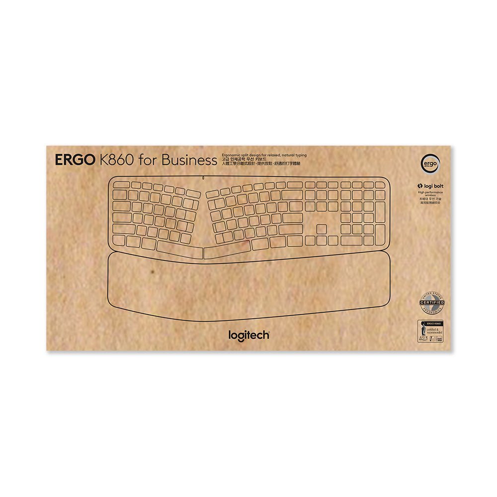 ERGO K860 for Business 無線鍵盤 - B2B - 羅技 Logi 網路旗艦店
