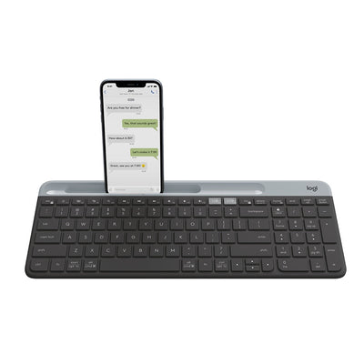 K580 超薄跨平台藍牙鍵盤 (黑/白) - 羅技 Logi 網路旗艦店