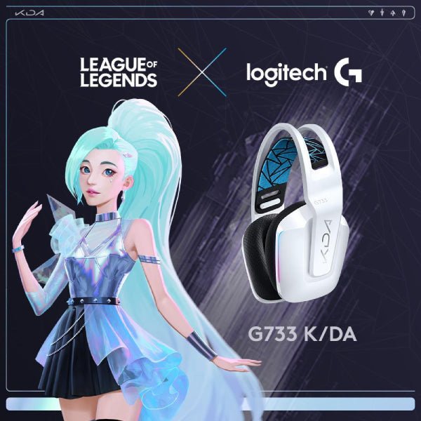 K/DA G733 無線RGB炫光電競耳機麥克風 - 羅技 Logi 網路旗艦店