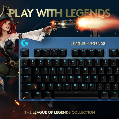 League of Legends PRO 英雄聯盟機械式有線遊戲鍵盤 - 羅技 Logi 網路旗艦店
