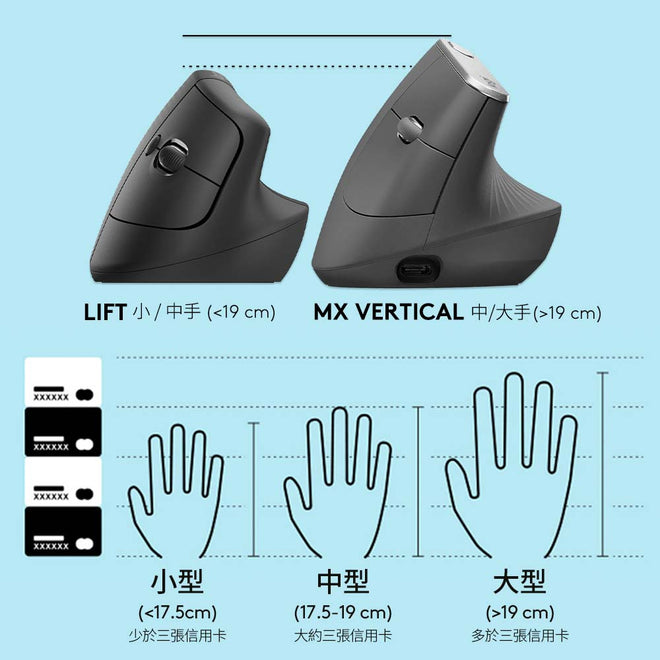 LIFT 人體工學垂直滑鼠 - 羅技 Logi 網路旗艦店