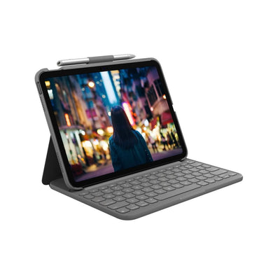 Slim Folio 輕薄鍵盤保護套 - iPad 10代專用 - 羅技 Logi 網路旗艦店